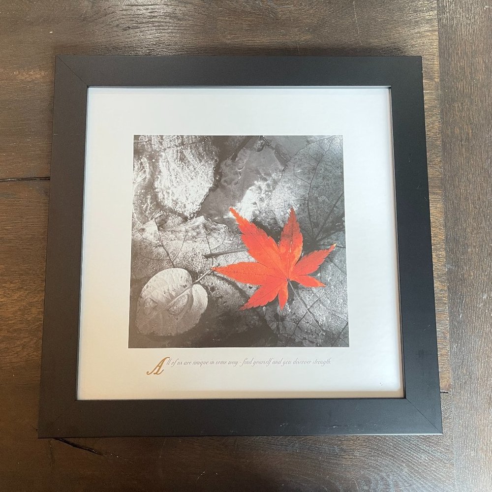 Motivational Art Framed 14"x14"